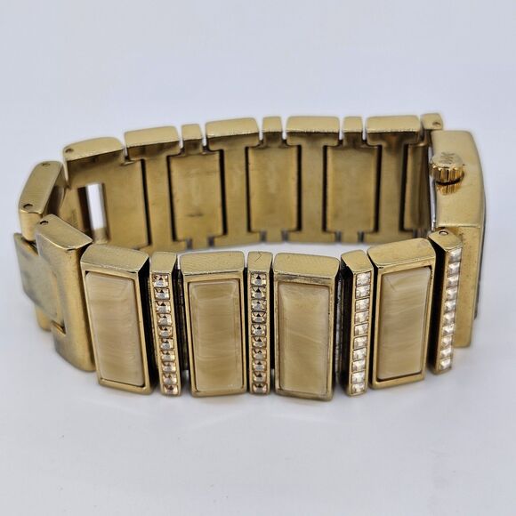 Michael Kors Women's Watch 24MM Gold Dial Gold Bracelet 6" New Battery - Picture 12 of 15